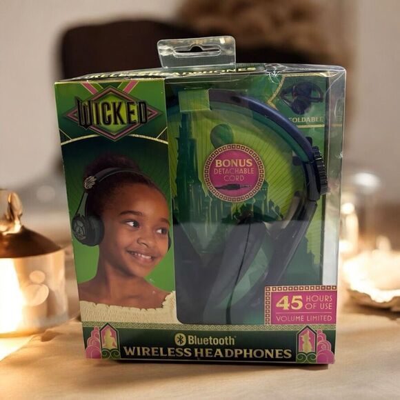 Wicked Elphaba Bluetooth Wireless Headphones NIB - Picture 1 of 5